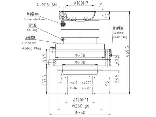 回轉(zhuǎn)減速機(jī)JHF680A